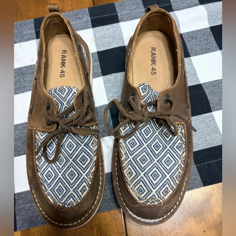 Brown Patterned Women's Loafers